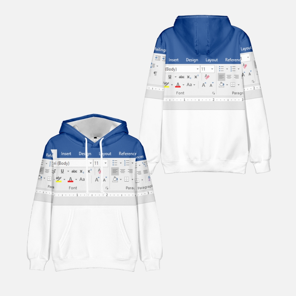 3D Printing Design Software - 3D Casual Excel Hoodie for Men