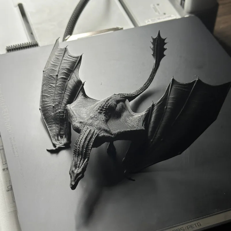 3D Printing Nyc - 3D Printed Dragon Model Resin Flying