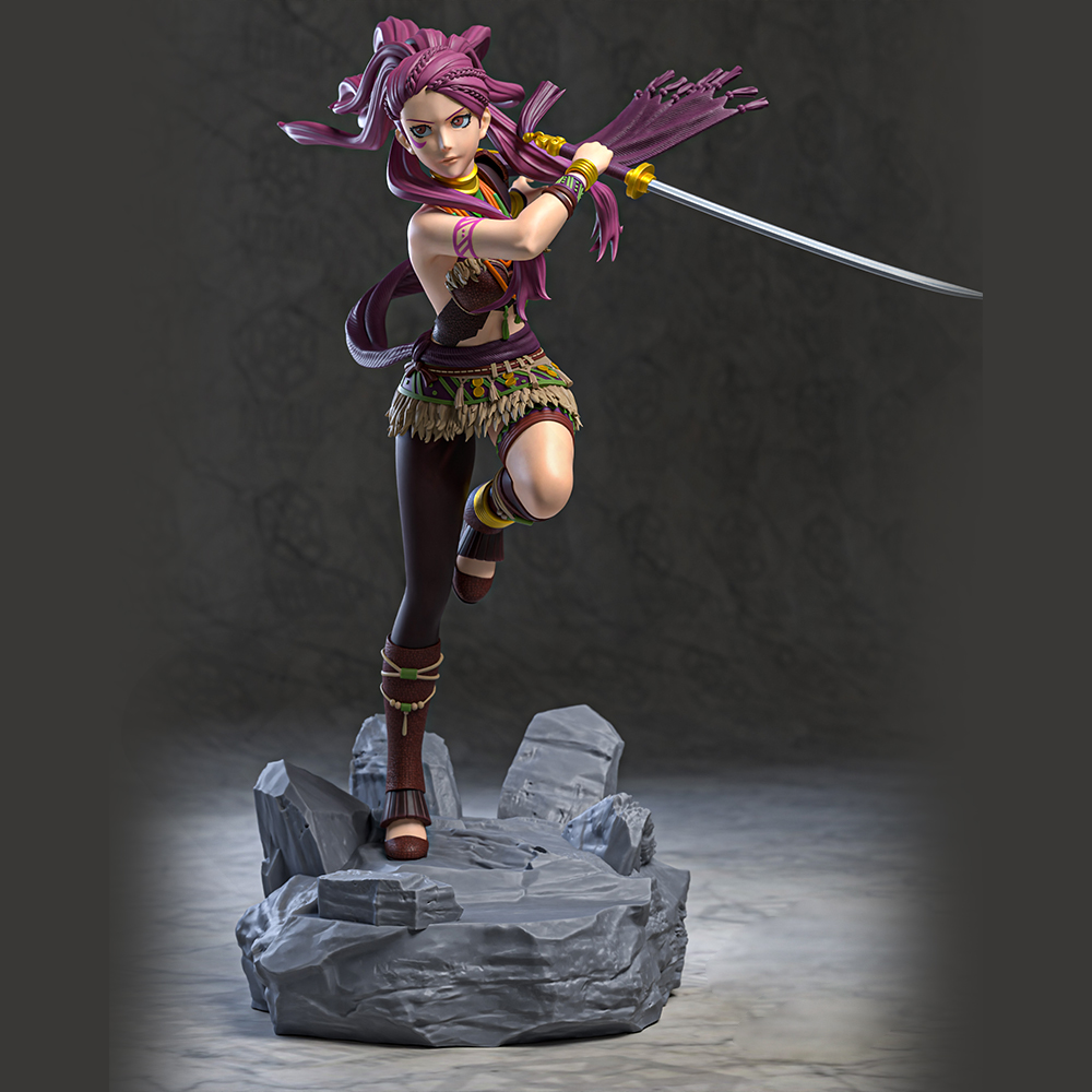 3D Printing Rabbit - Sexy Girl Swordswoman 1/24 Scale Resin