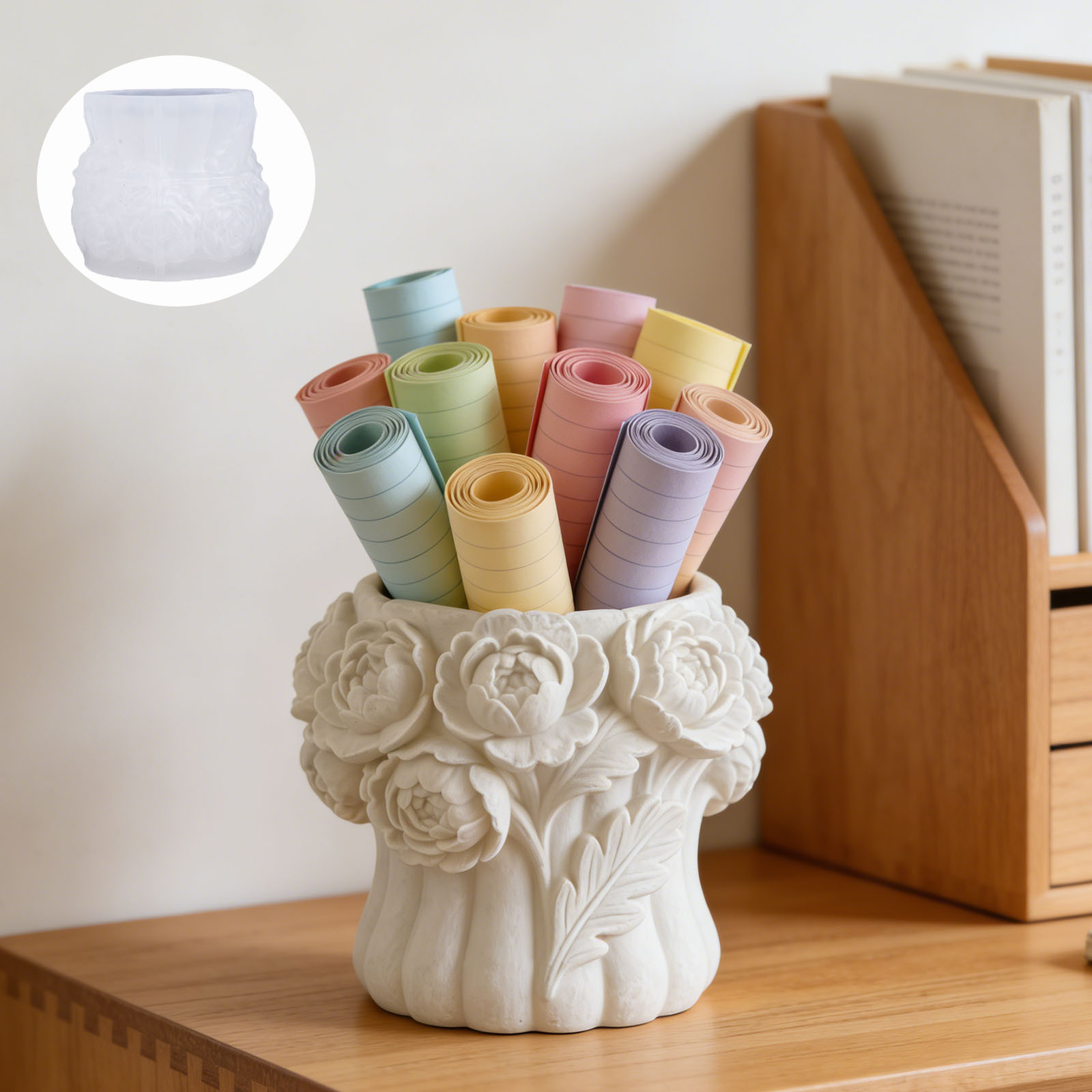 3D Rose Flower Vase Silicone M - đánh giá và giá 3D Printing Pot
