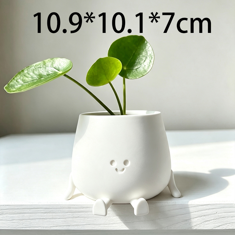 3D Printed Cute Smiley Face Pl - đánh giá và giá 3D Printing Pot