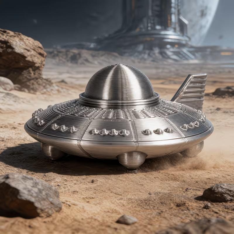 3D Printed UFO Figurines Retro - đánh giá và giá 3D Printing Nyc