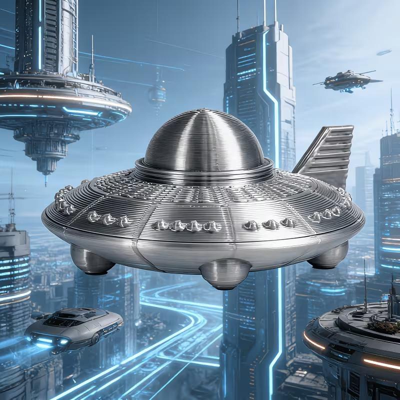 3D Printed UFO Figurines Retro - đánh giá và giá 3D Printing Nyc