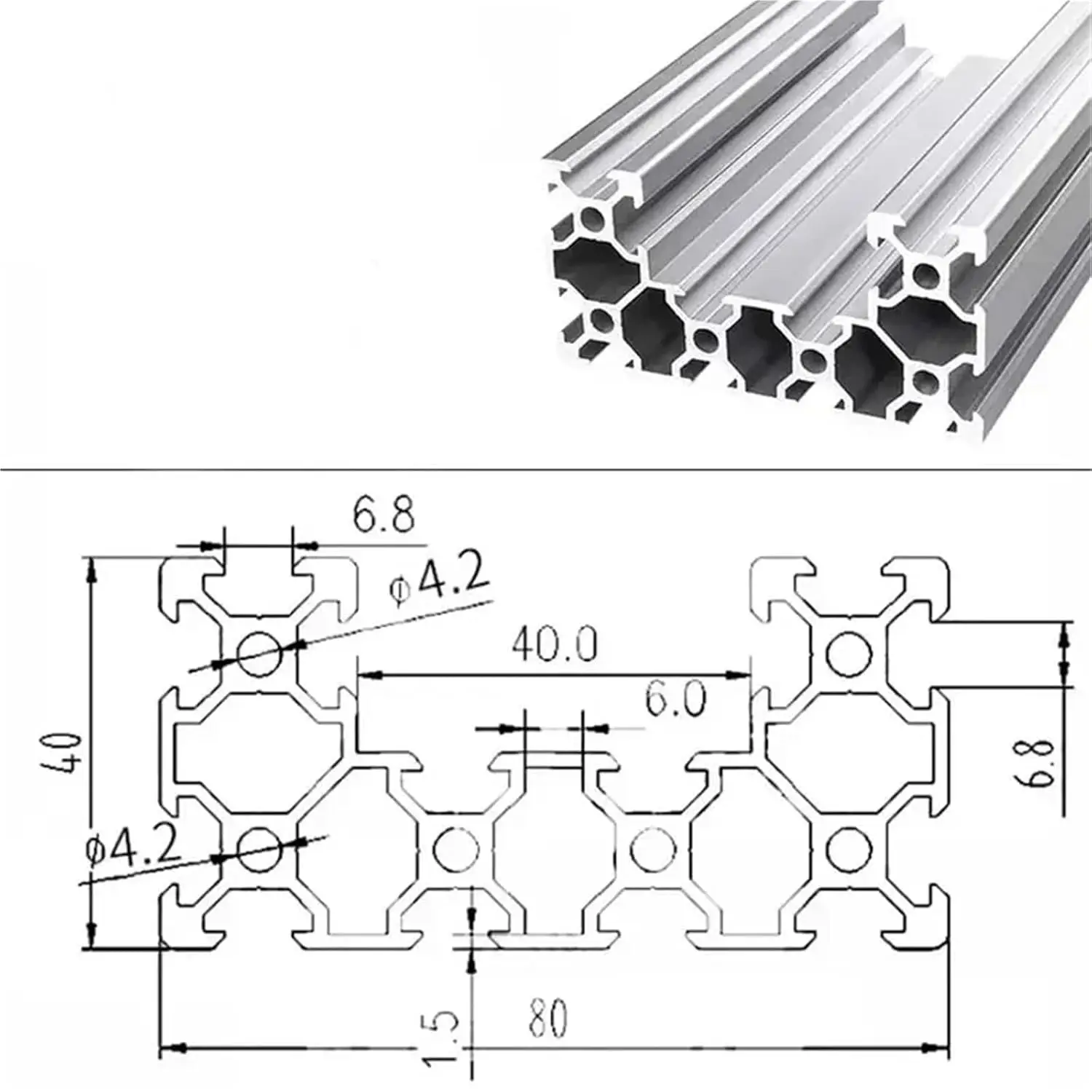 4080U Industrial Aluminum Prof - đánh giá và giá V Slot Aluminum Extrusion