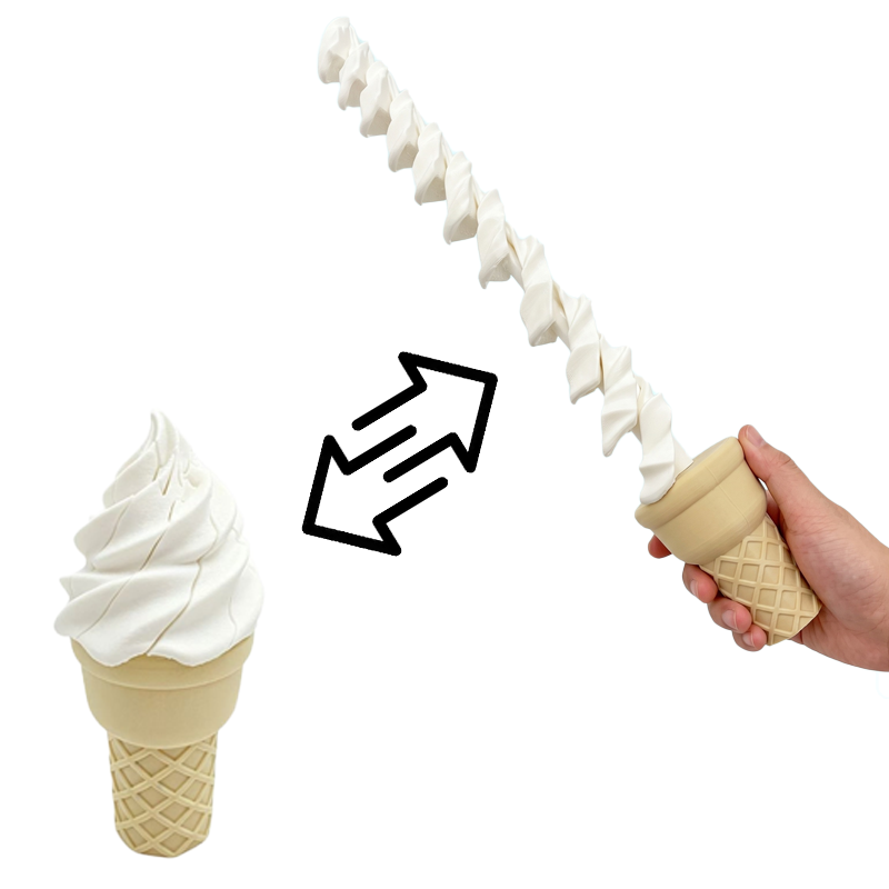 3D Printing Ice Cream Retracta - đánh giá và giá 3D Printing Toys