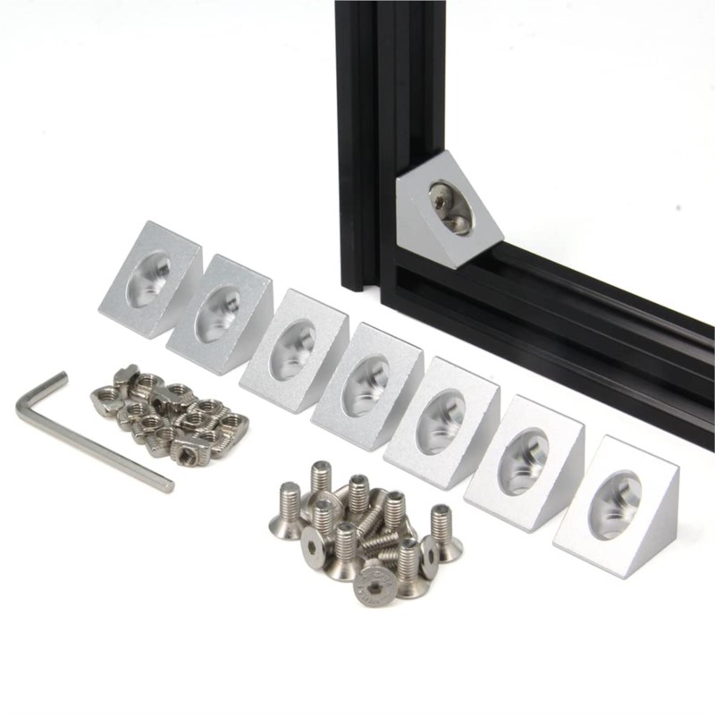 8pcs/pack 2020 Aluminum Block  - đánh giá và giá V Slot Aluminum Extrusion