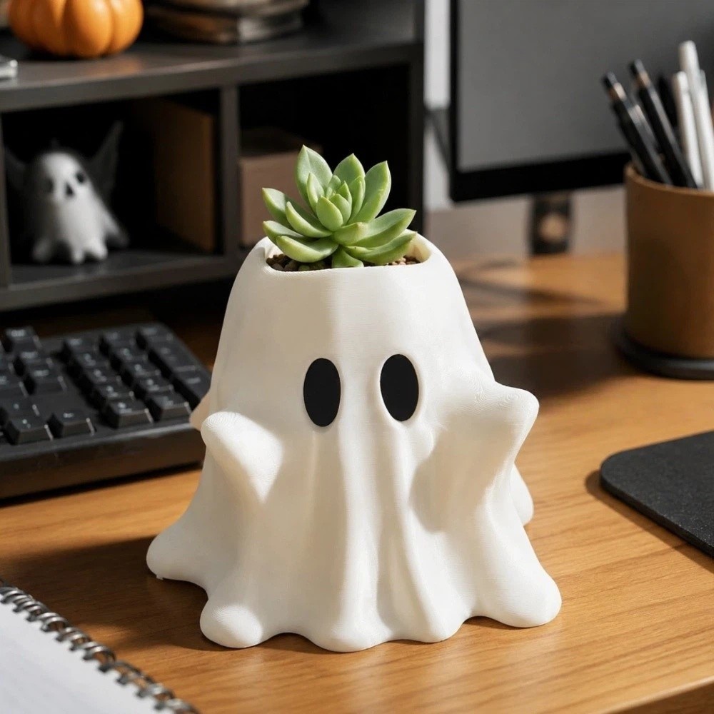 3D Printed White Ghost Vase Cr - đánh giá và giá 3D Printing Pot