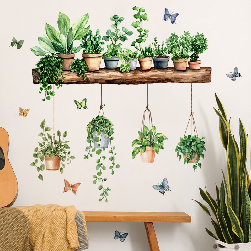 3D Potted Green Plant Shelf Wa - đánh giá và giá 3D Printing Pot