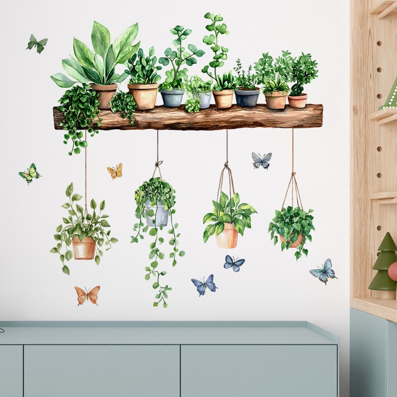 3D Potted Green Plant Shelf Wa - đánh giá và giá 3D Printing Pot