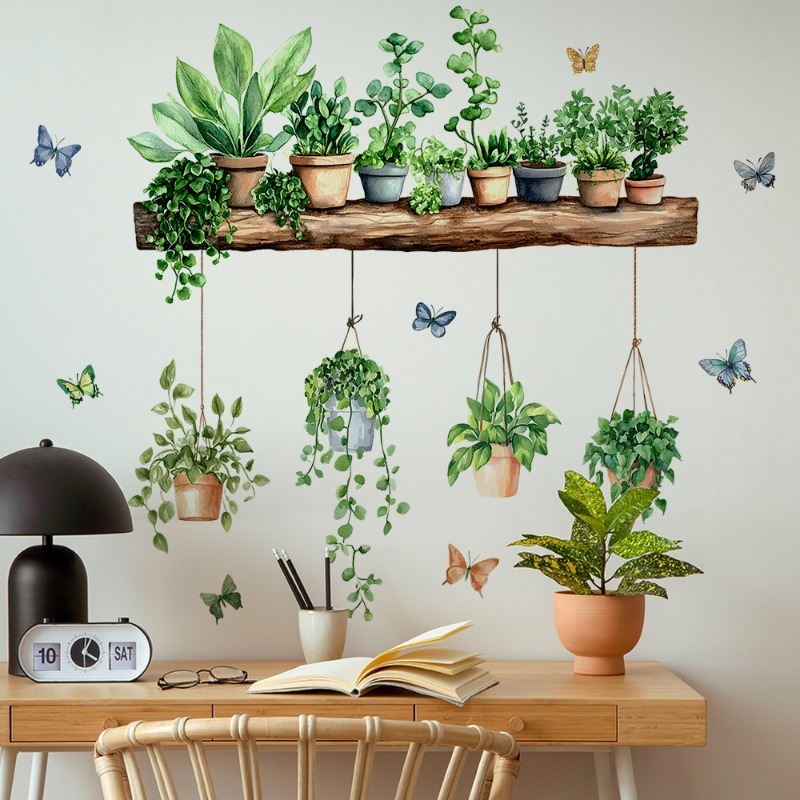 3D Potted Green Plant Shelf Wa - đánh giá và giá 3D Printing Pot