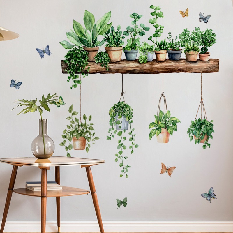 3D Potted Green Plant Shelf Wa - đánh giá và giá 3D Printing Pot