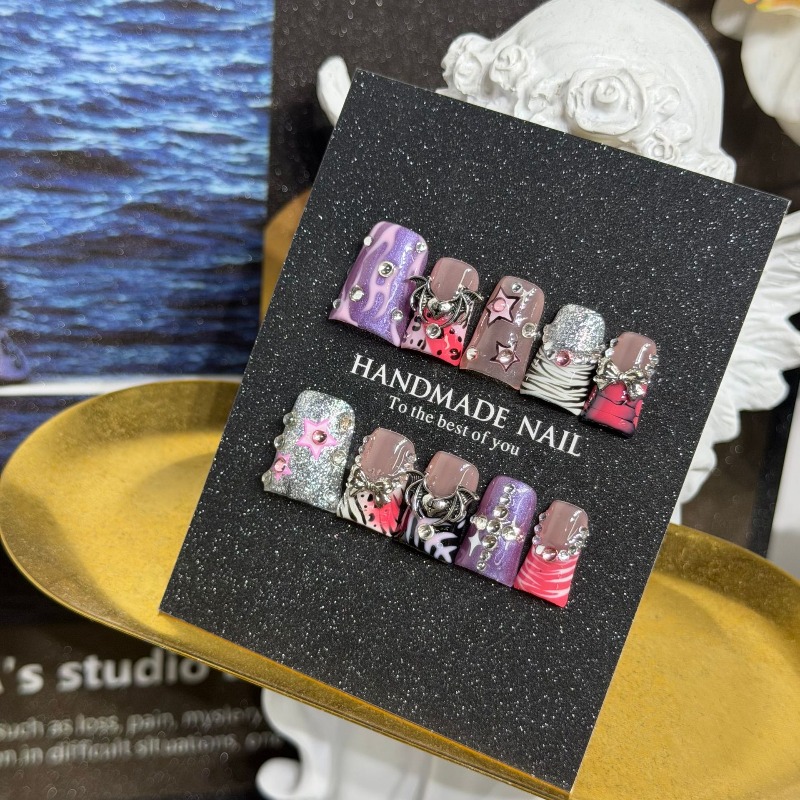 10PCS Y2k Purple Pink Zebra Le - đánh giá và giá 3D Printing Abs