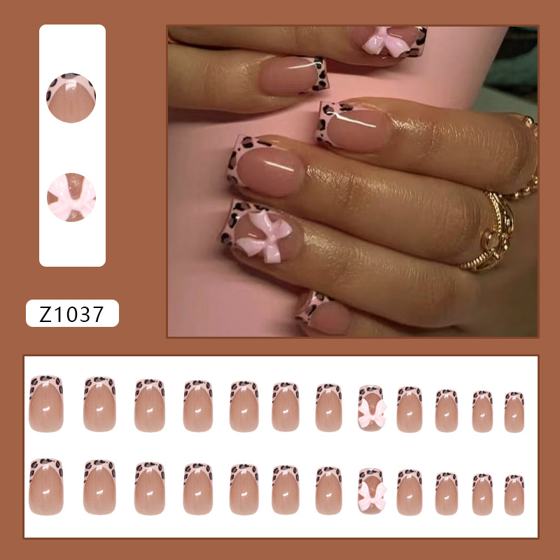 Pink Leopard Print French Tip  - đánh giá và giá 3D Printing Abs