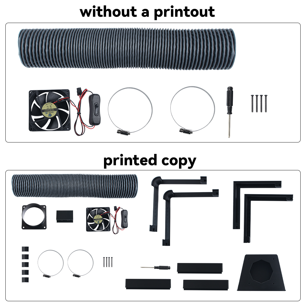 External Exhaust Fan Kit for B - đánh giá và giá 3D Printing Abs
