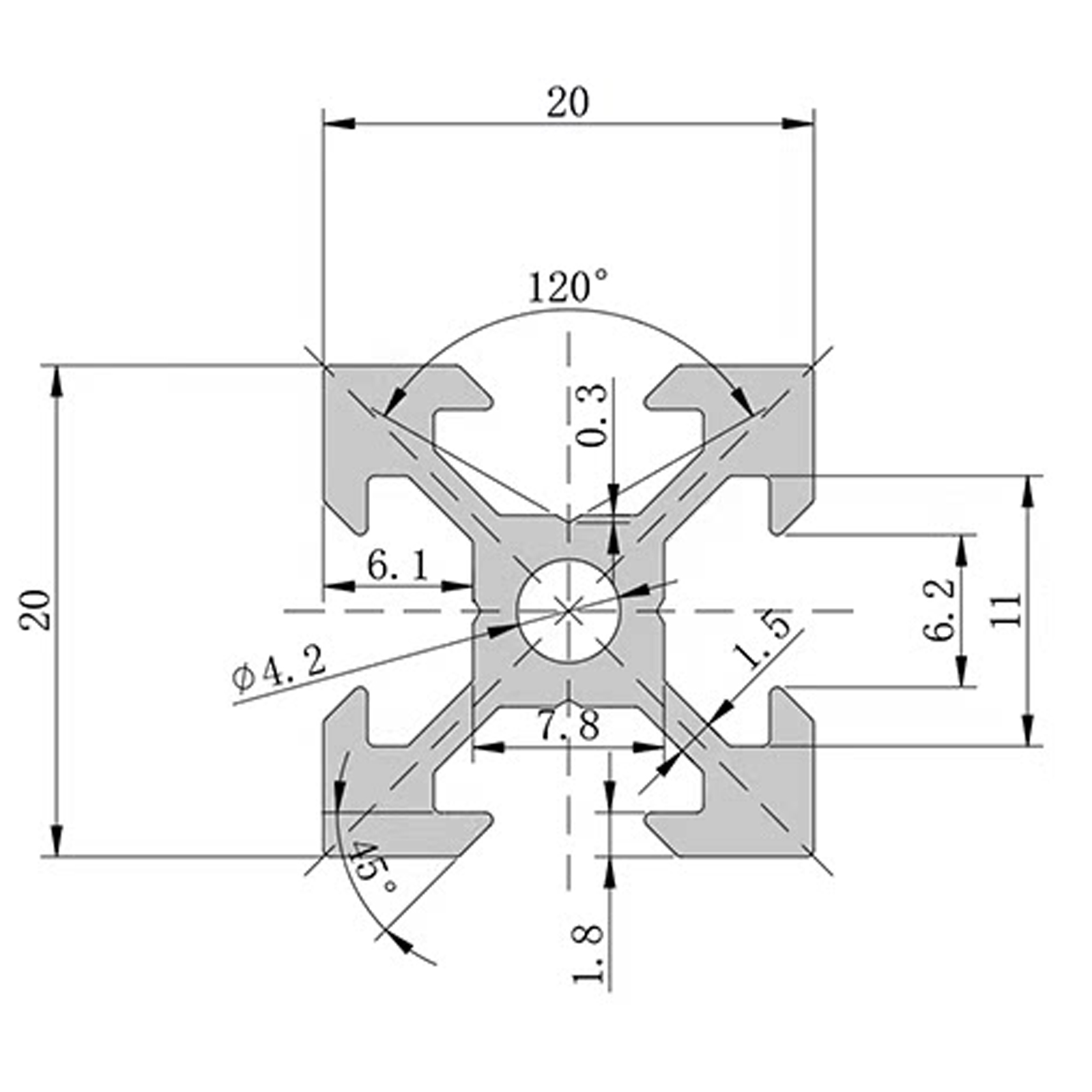 4Pcs V Slot 2020 Aluminum Extr - đánh giá và giá V Slot Aluminum Extrusion