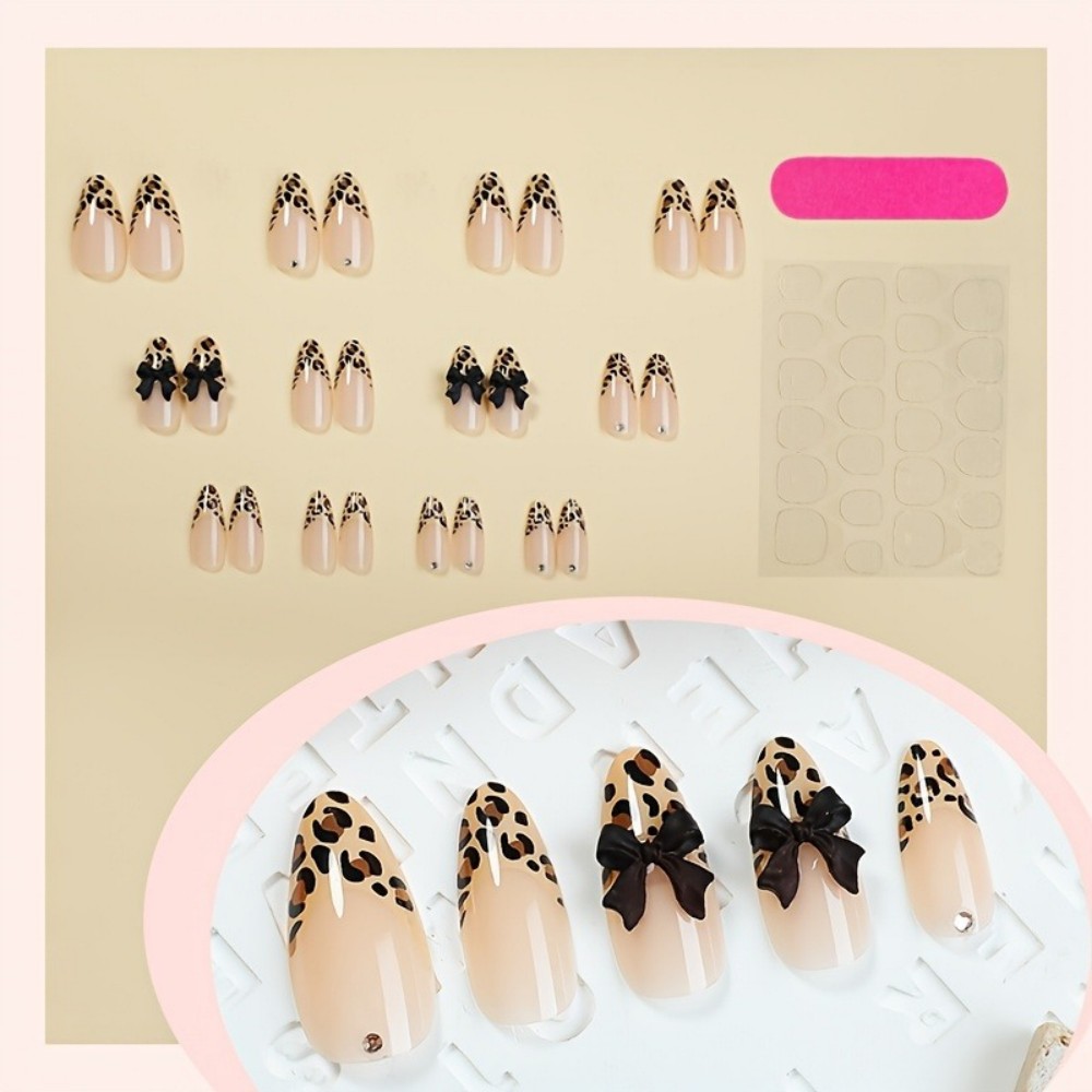 24pcs French Almond Press on N - đánh giá và giá 3D Printing Abs
